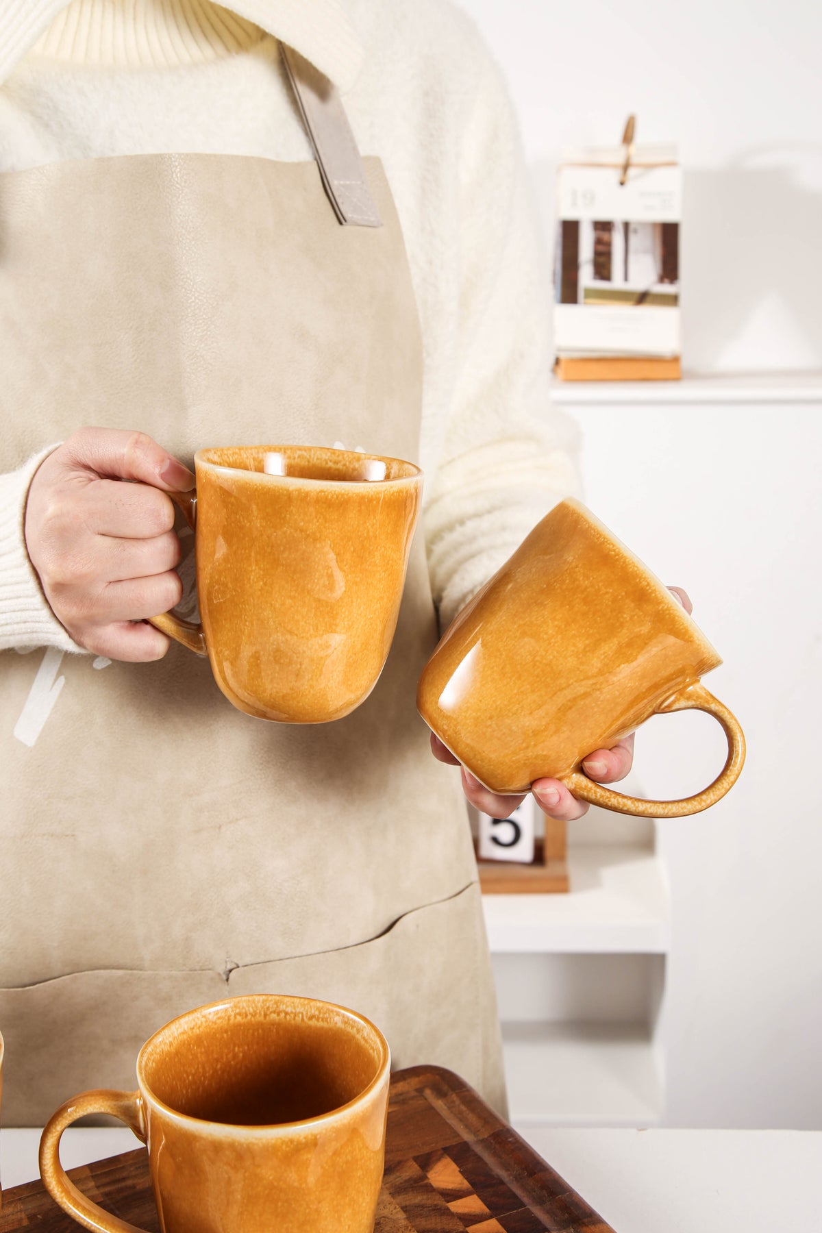 Golden Amber Organic Mug Set