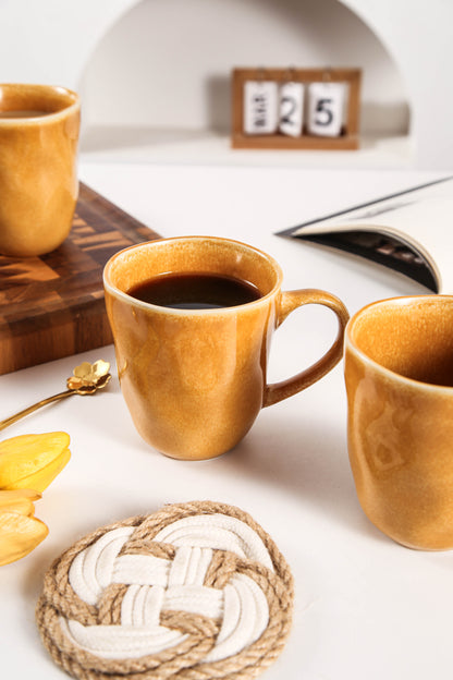Golden Amber Organic Mug Set