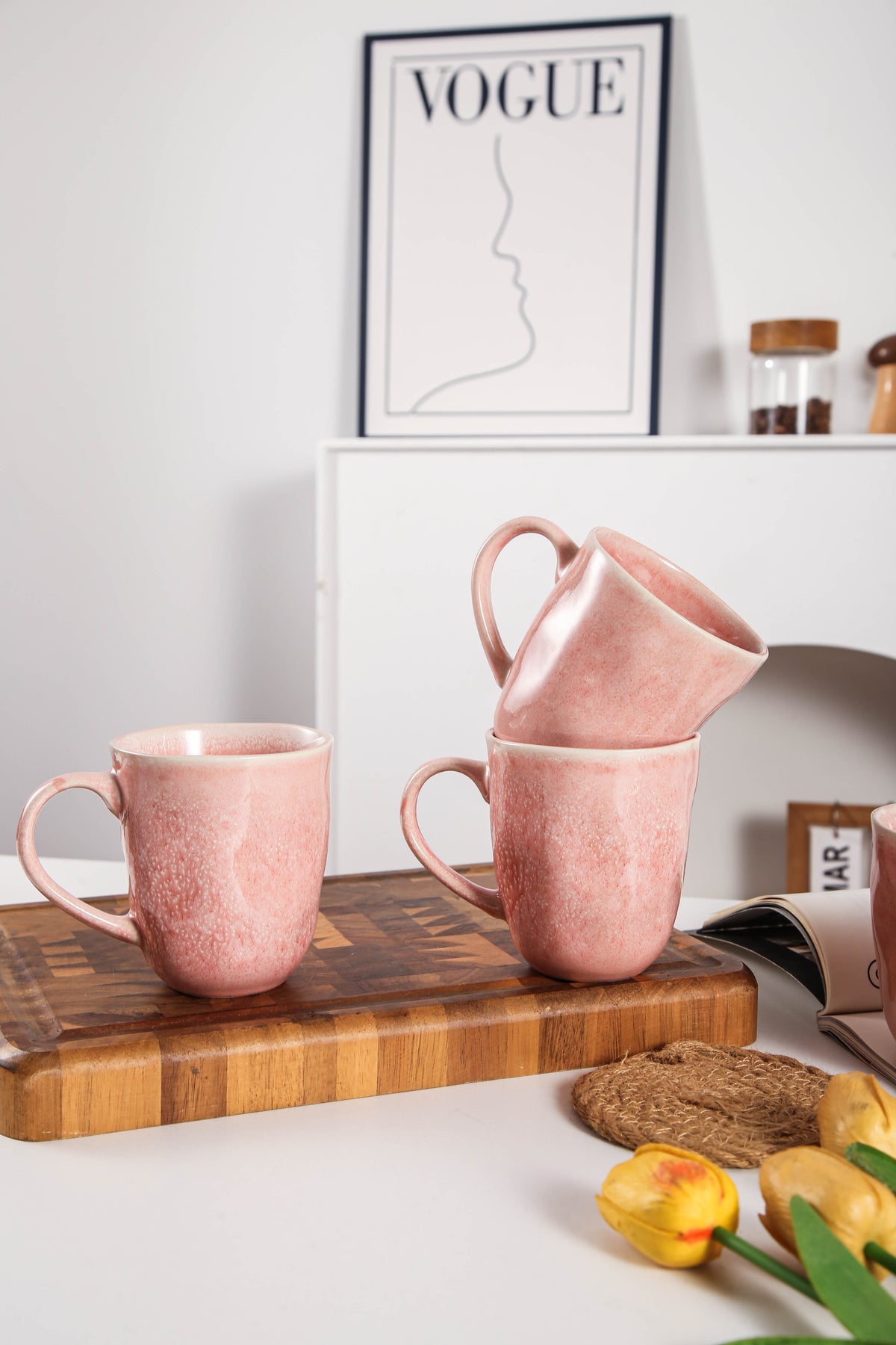 Rose Pink Organic Mug Set
