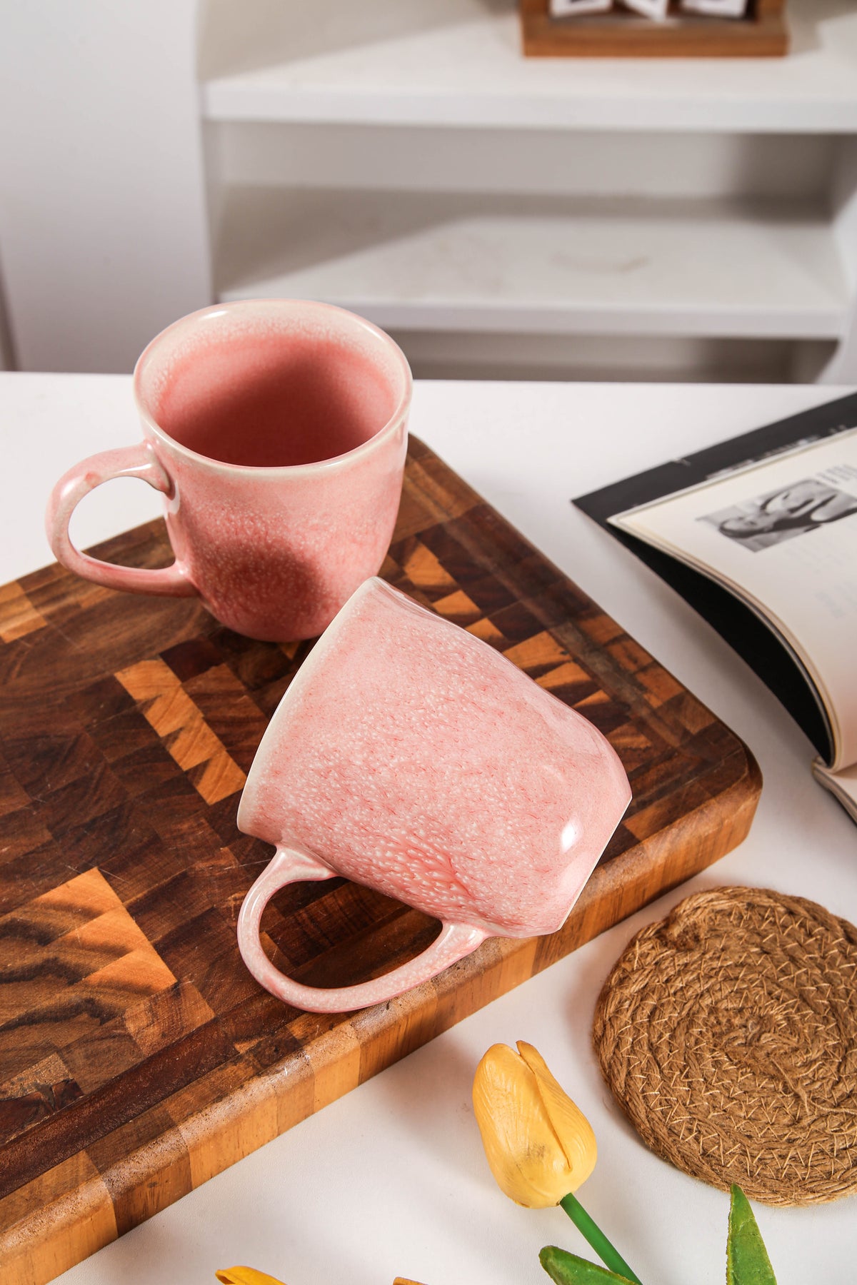Rose Pink Organic Mug Set