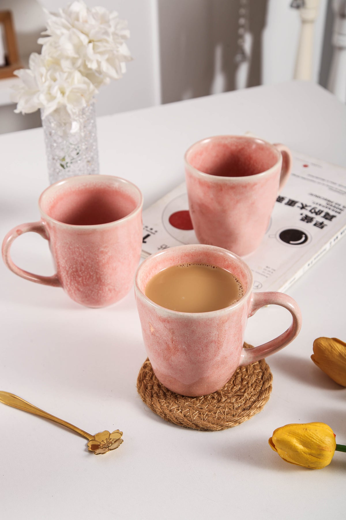 Rose Pink Organic Mug Set