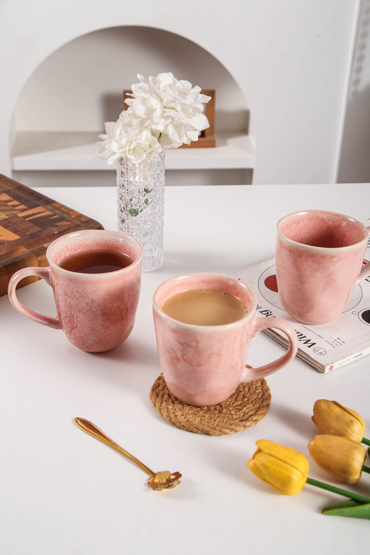 Rose Pink Organic Mug Set