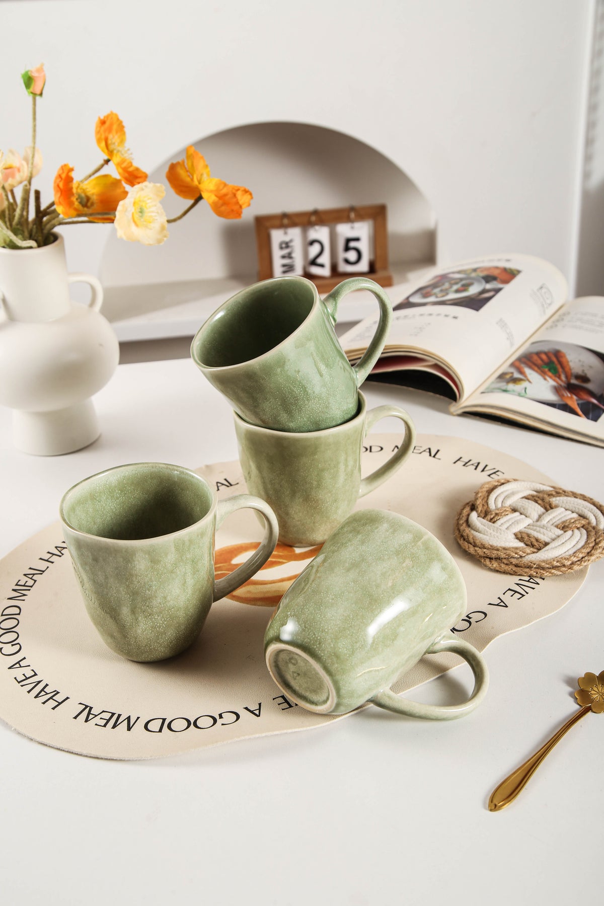 Royal Olive Organic Mug Set