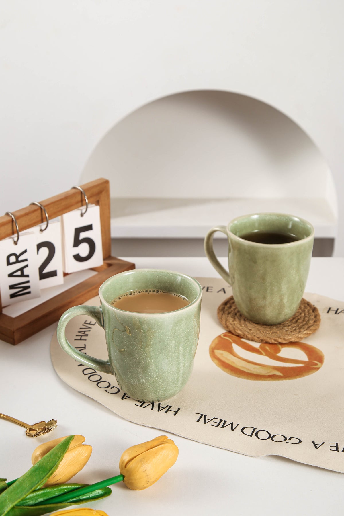 Royal Olive Organic Mug Set