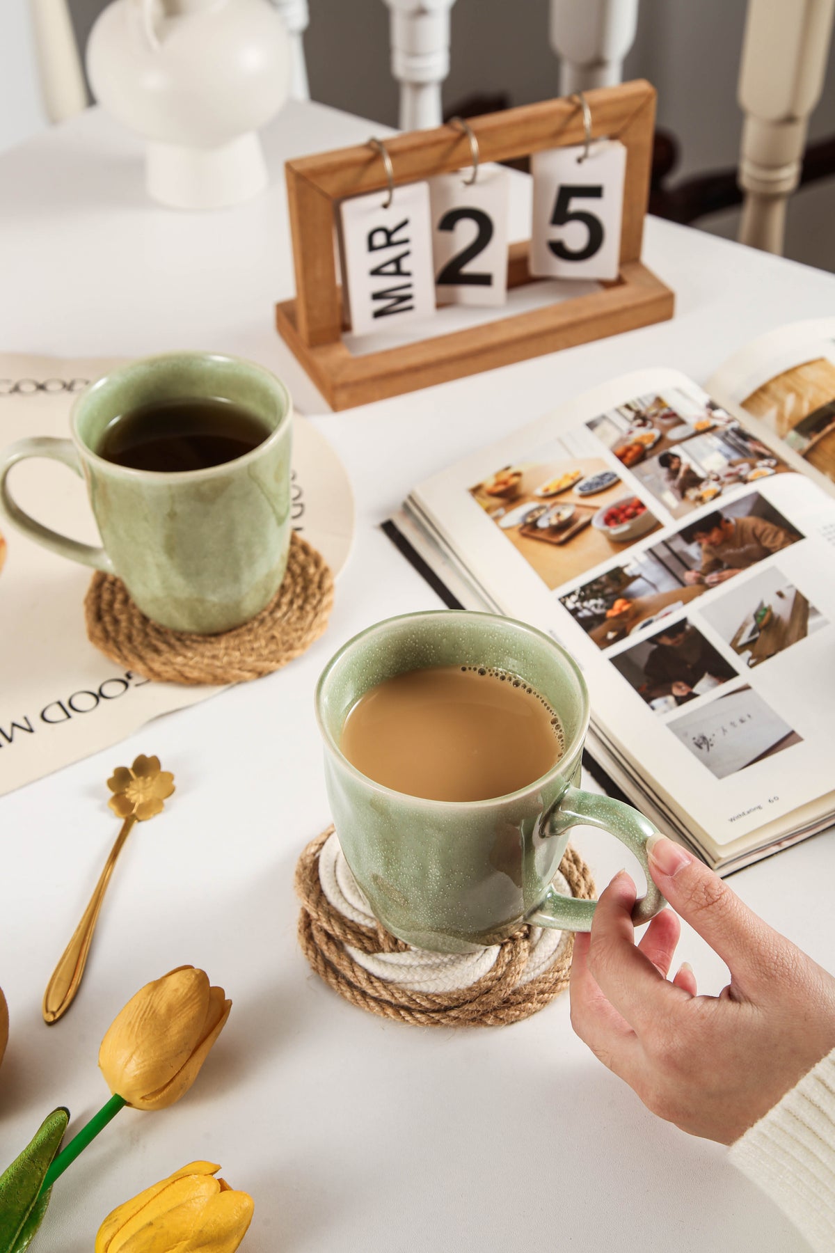 Royal Olive Organic Mug Set