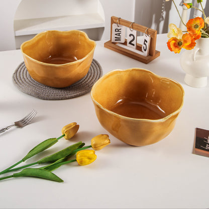 Golden Amber Organic Deep Bowl Set