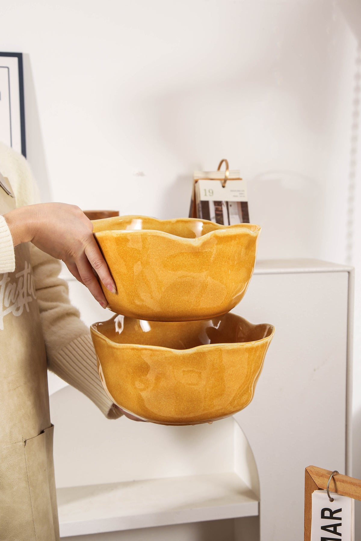 Golden Amber Organic Deep Bowl Set