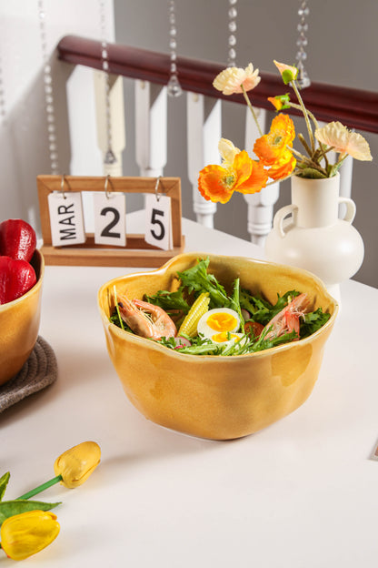 Golden Amber Organic Deep Bowl Set