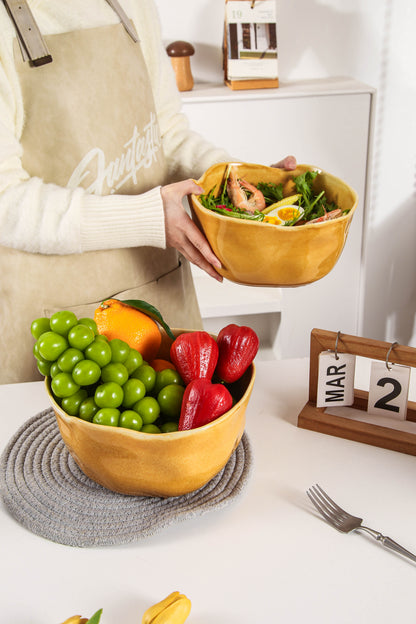 Golden Amber Organic Deep Bowl Set