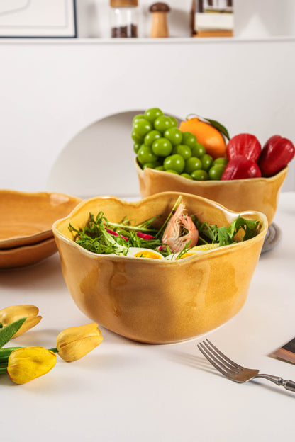 Golden Amber Organic Deep Bowl Set