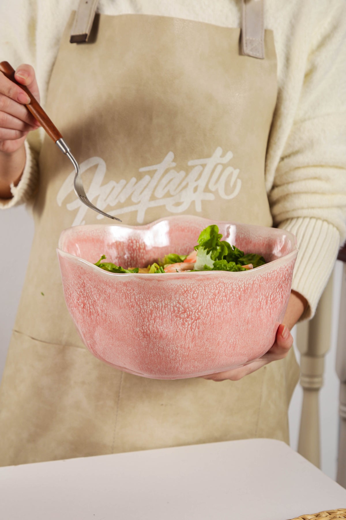 Rose Pink Organic Deep Bowl Set