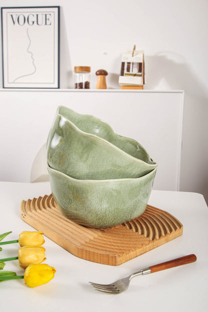 Royal Olive Organic Deep Bowl Set