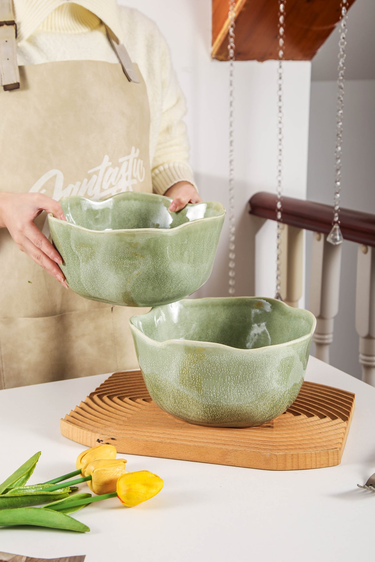 Royal Olive Organic Deep Bowl Set
