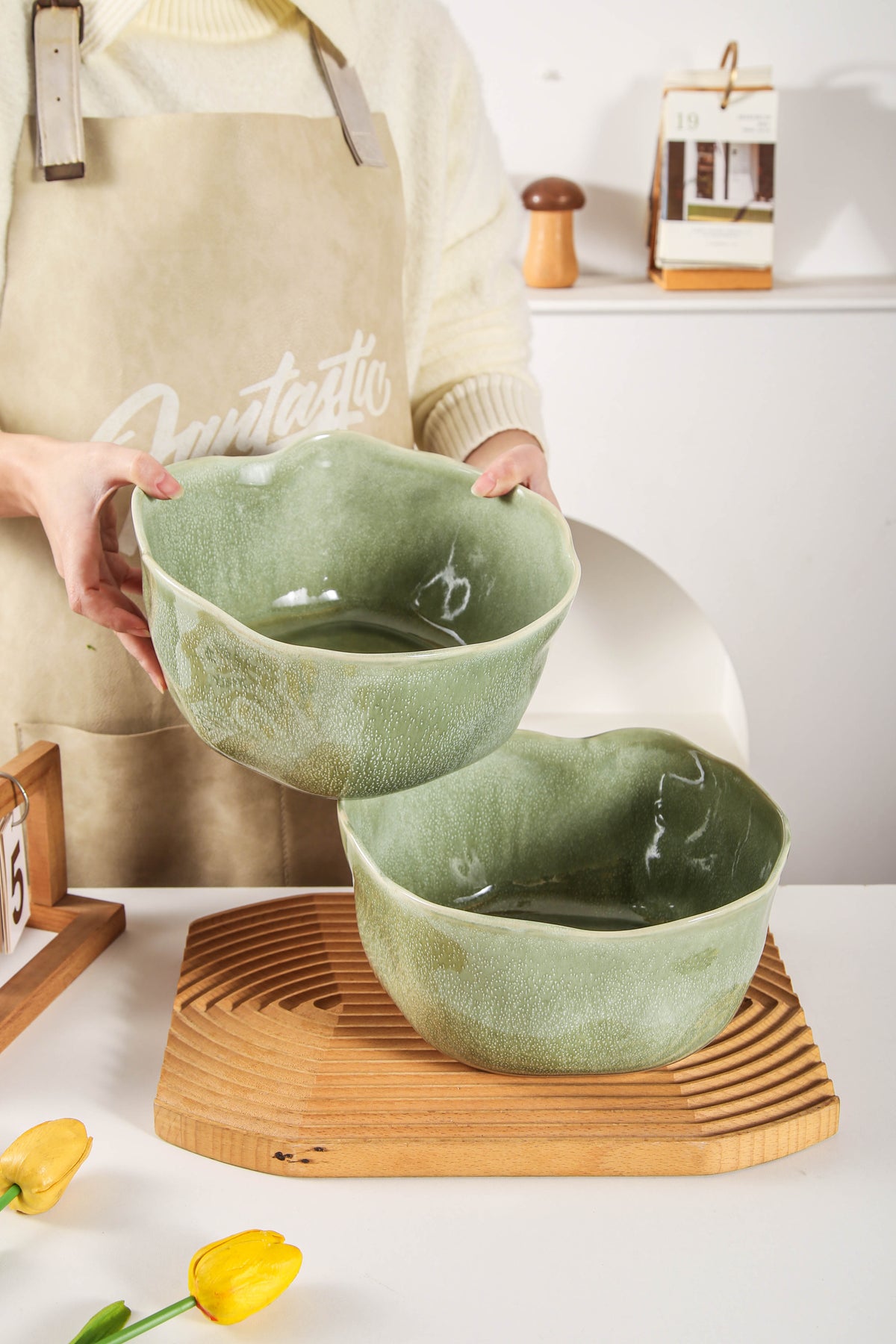 Royal Olive Organic Deep Bowl Set