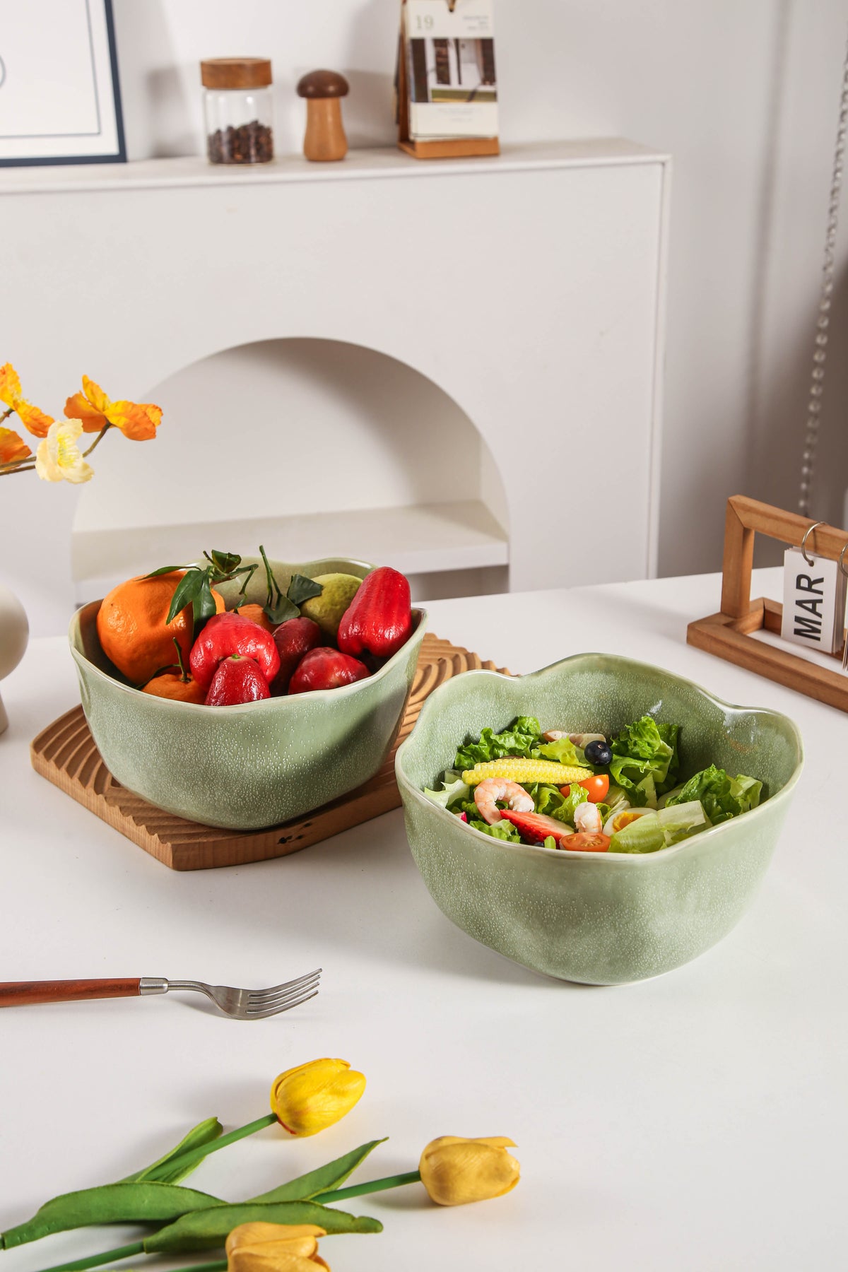 Royal Olive Organic Deep Bowl Set