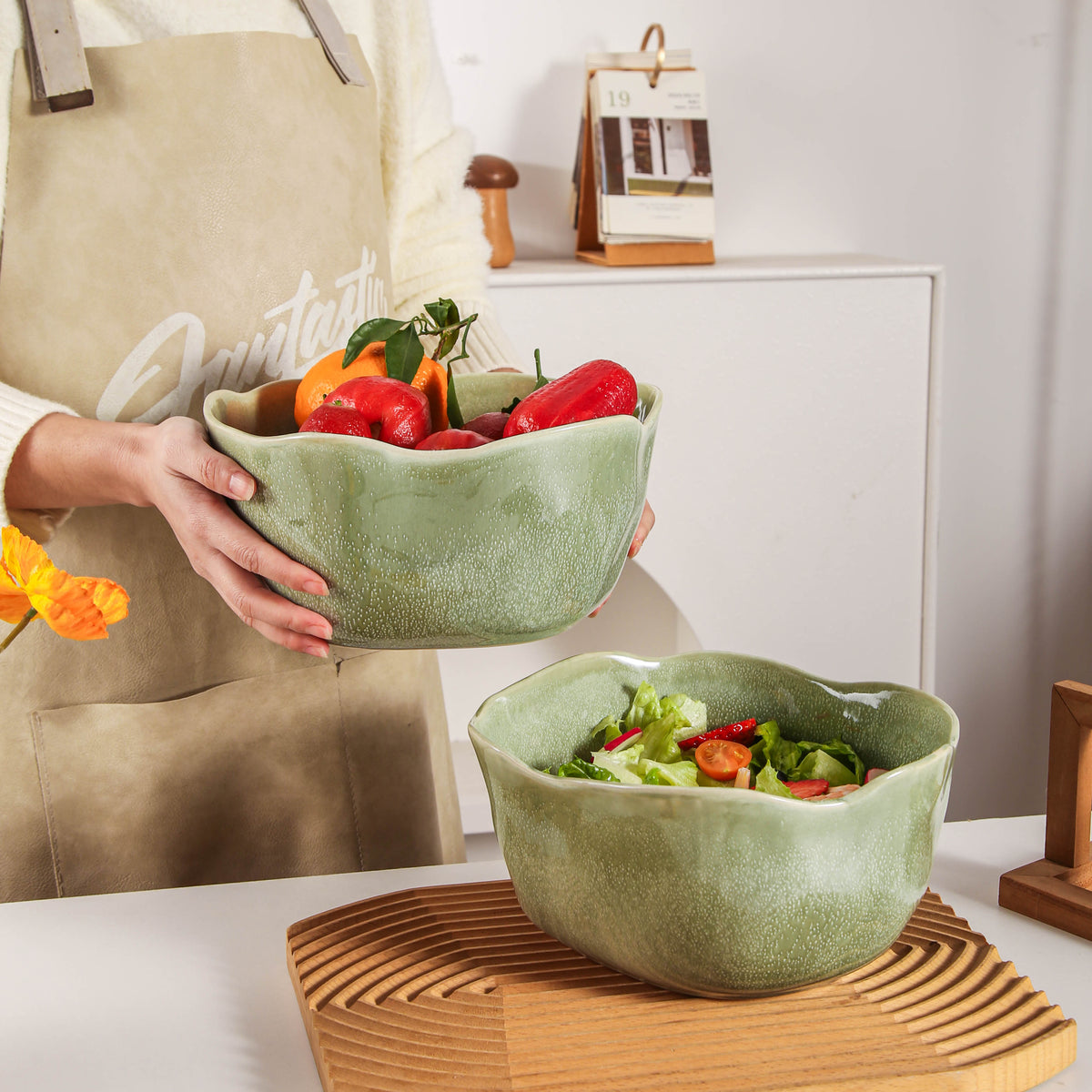 Royal Olive Organic Deep Bowl Set