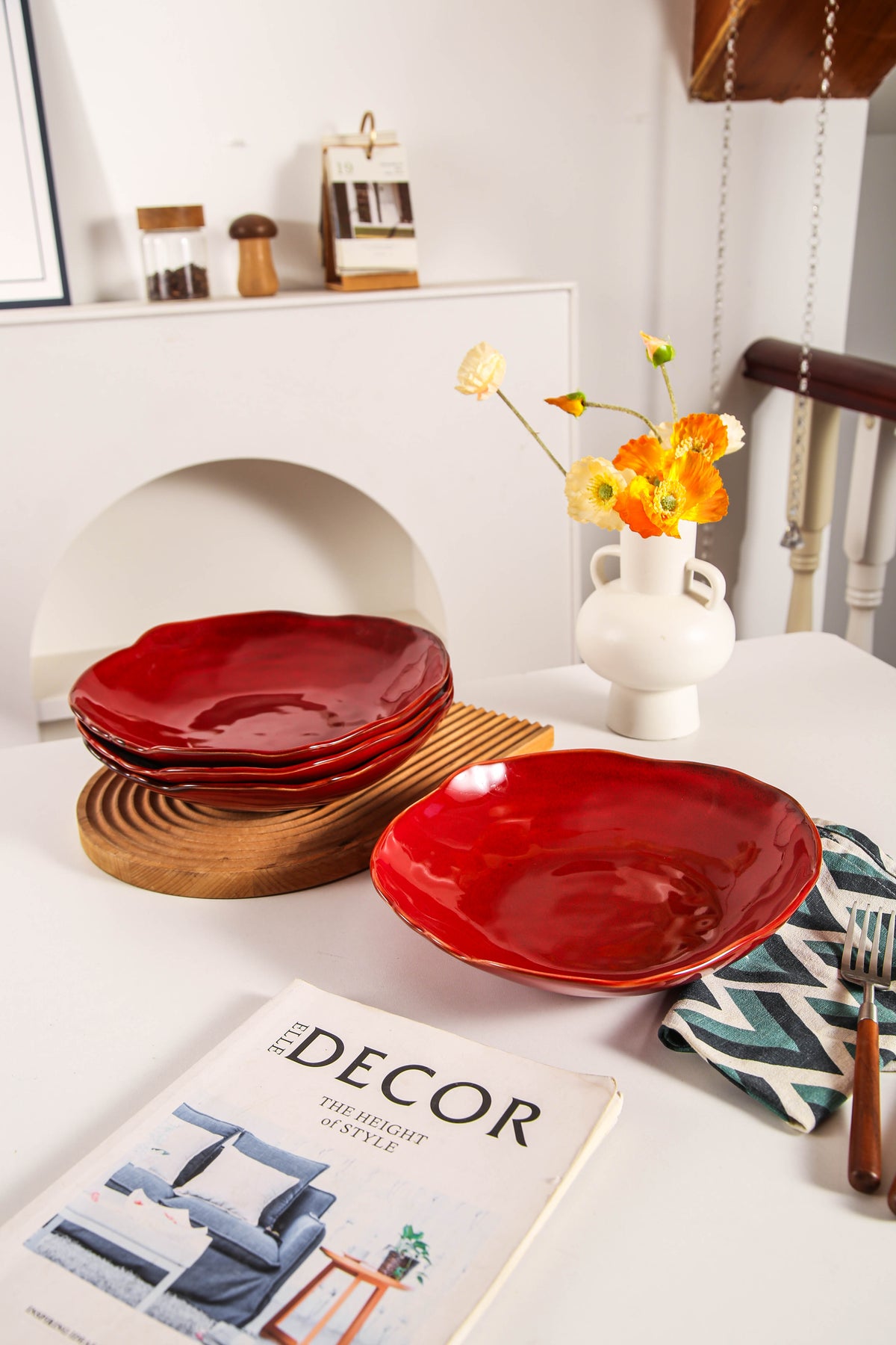 Garnet Rouge Organic Deep Plate Set