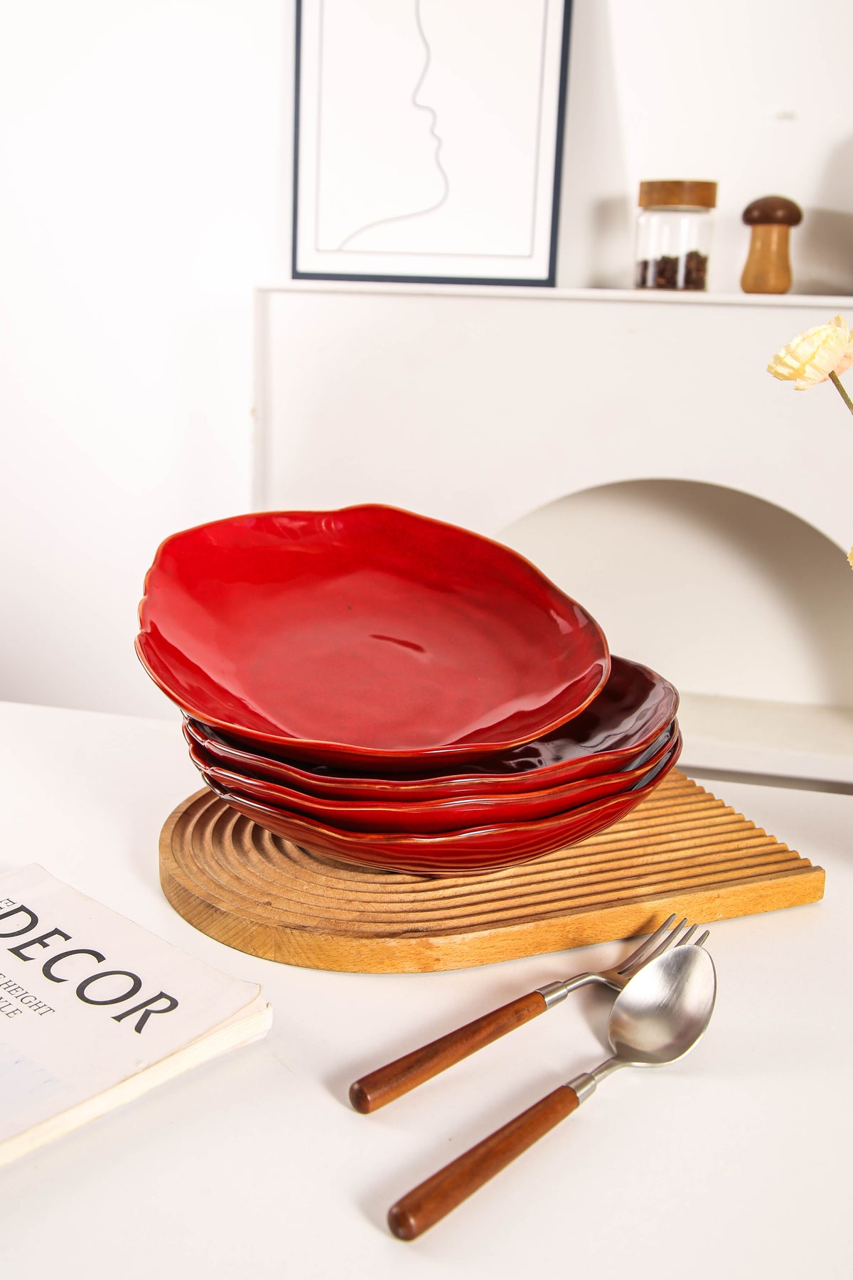 Garnet Rouge Organic Deep Plate Set