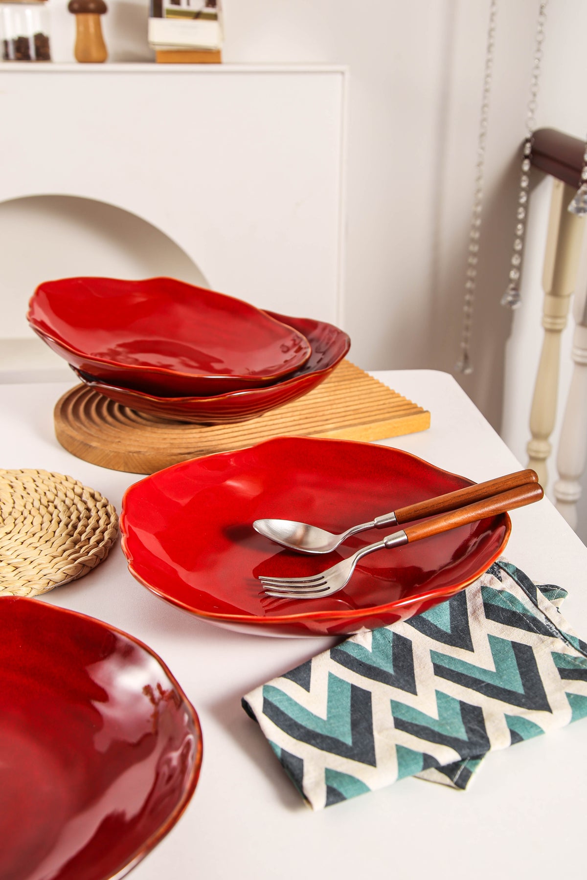 Garnet Rouge Organic Deep Plate Set
