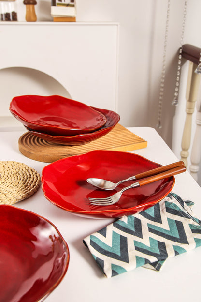 Garnet Rouge Organic Deep Plate Set