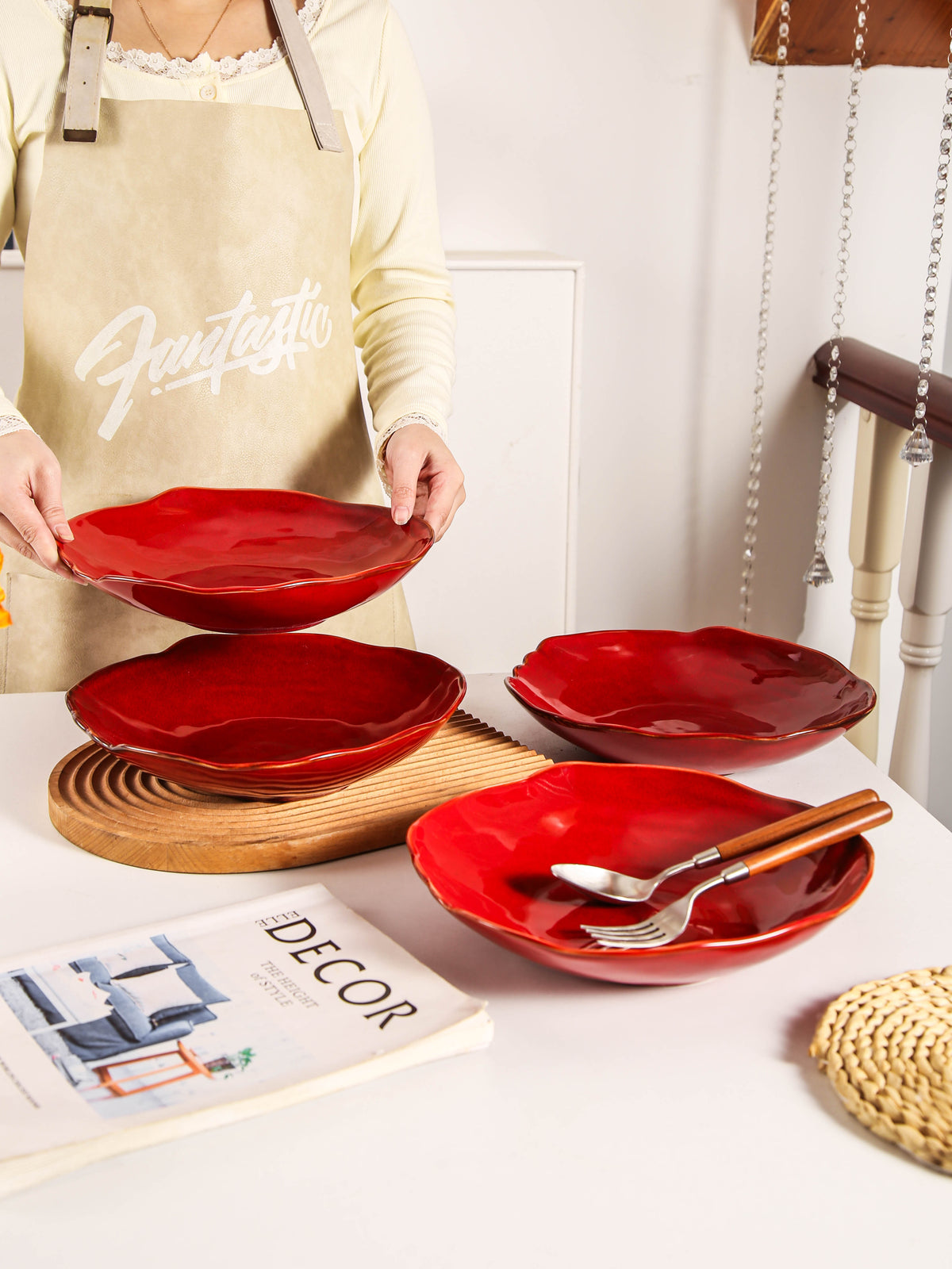 Garnet Rouge Organic Deep Plate Set