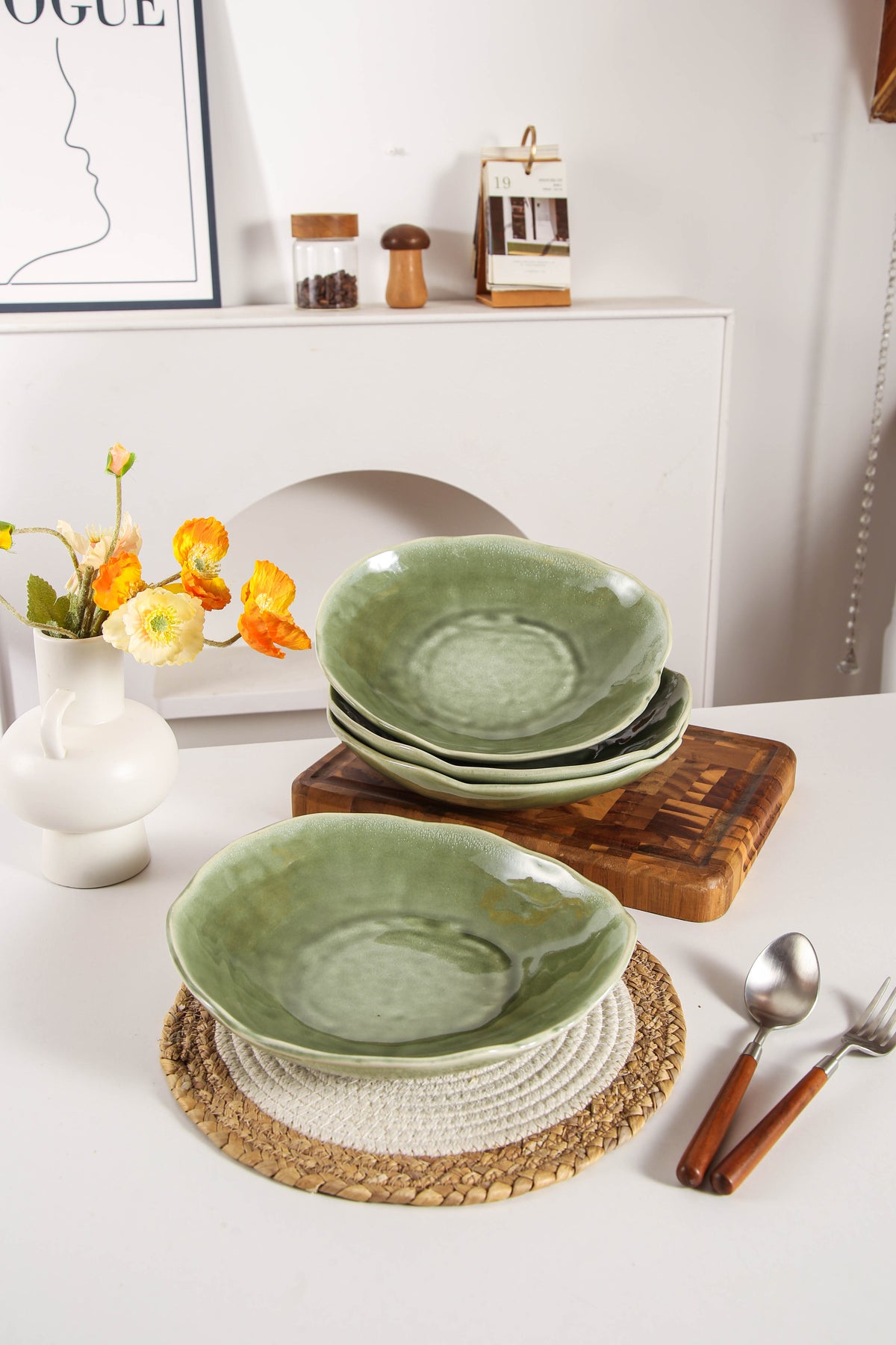 Royal Olive Organic Deep Plate Set