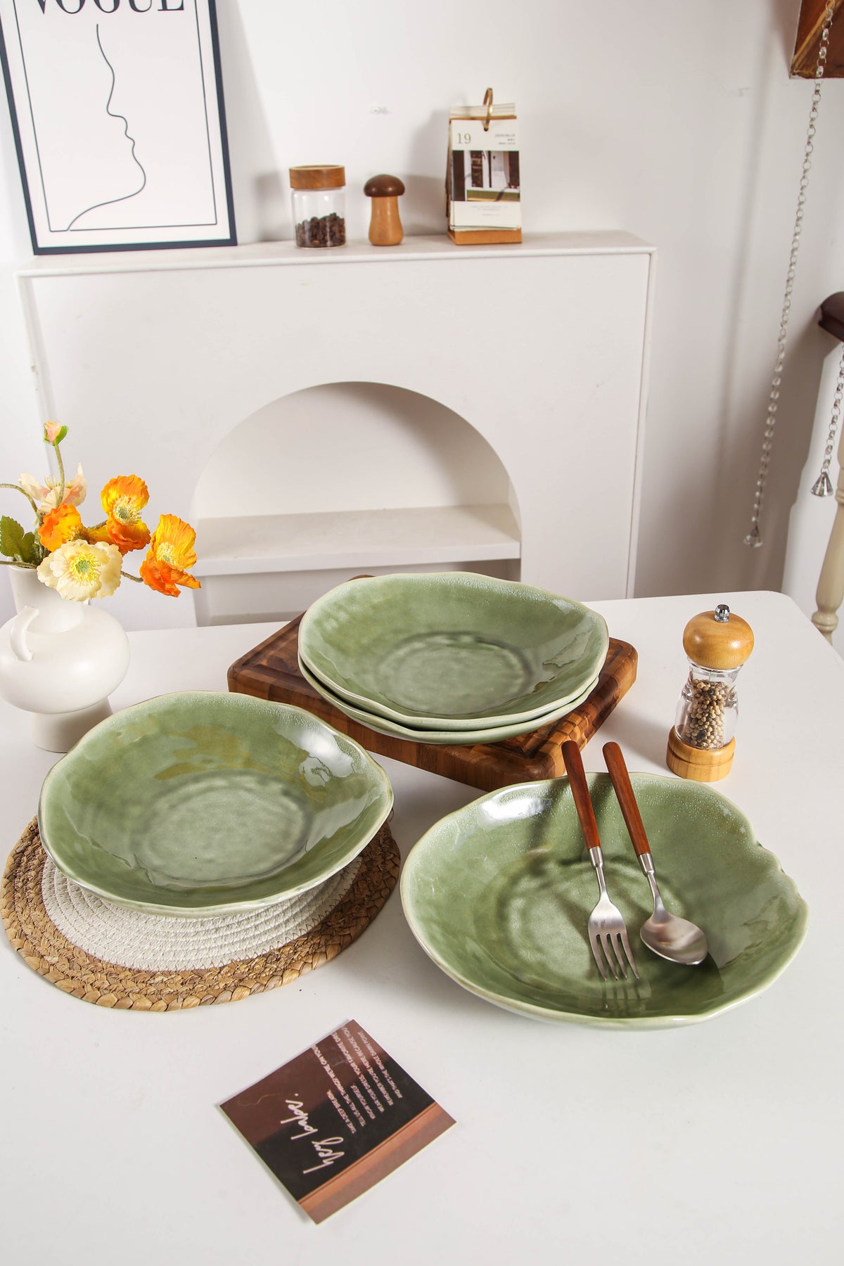 Royal Olive Organic Deep Plate Set