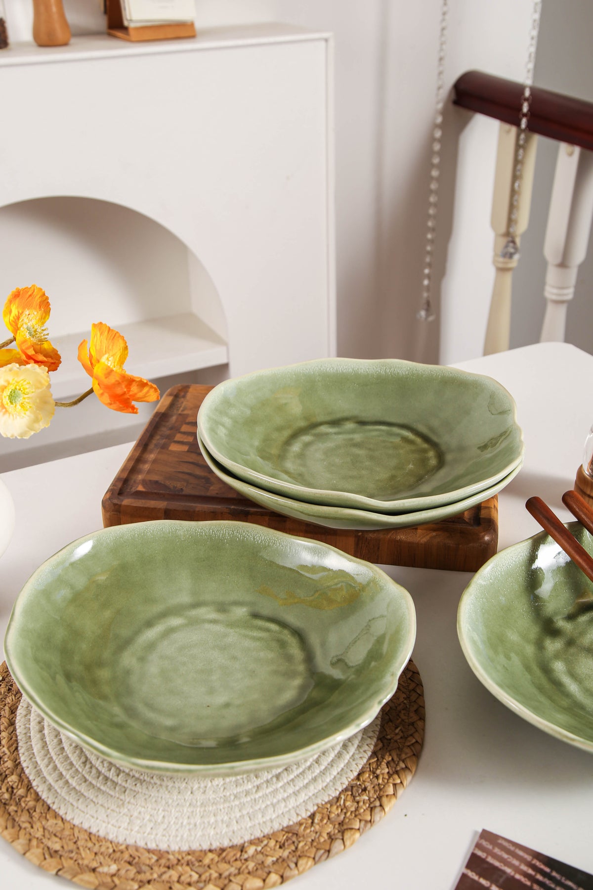 Royal Olive Organic Deep Plate Set