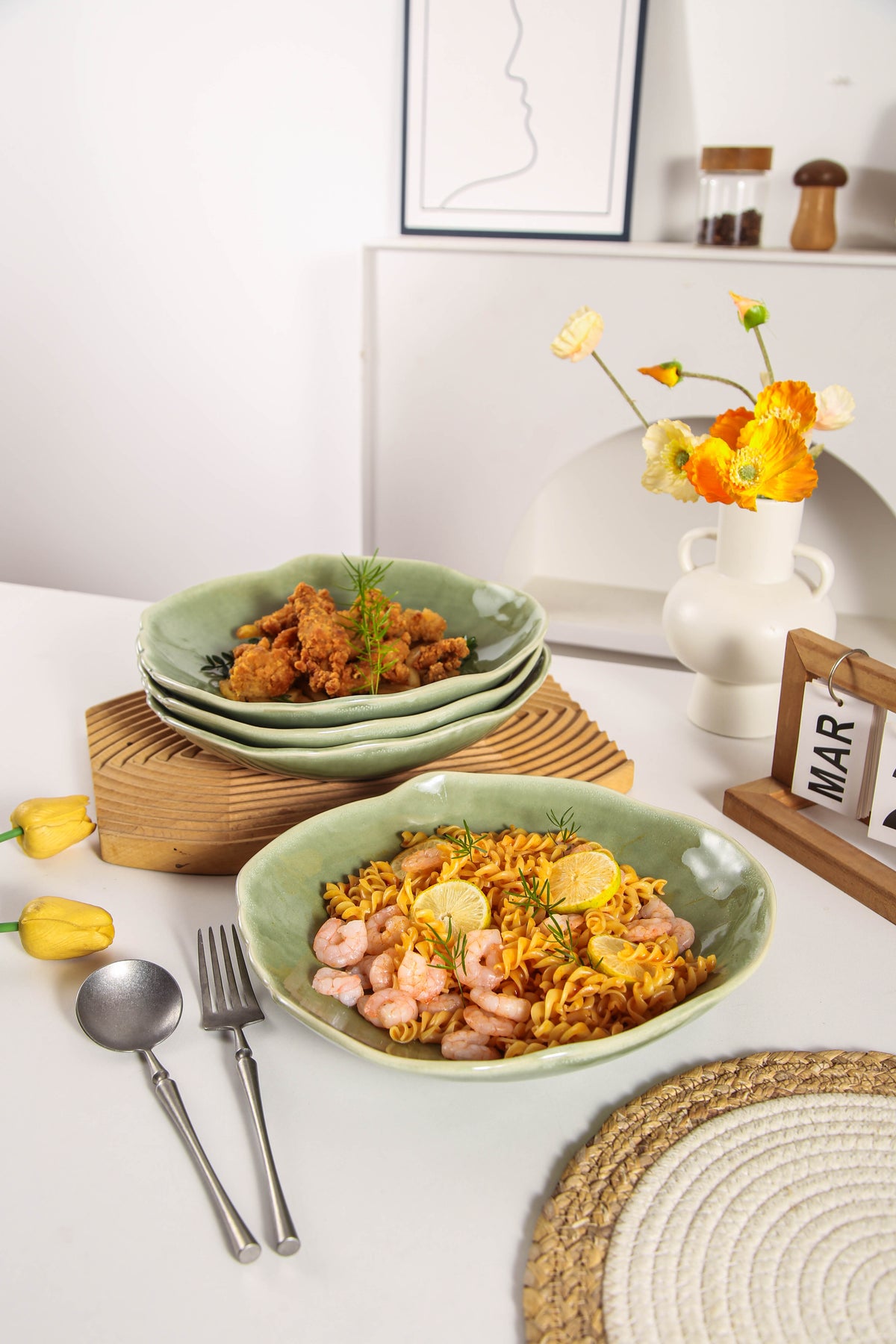 Royal Olive Organic Deep Plate Set