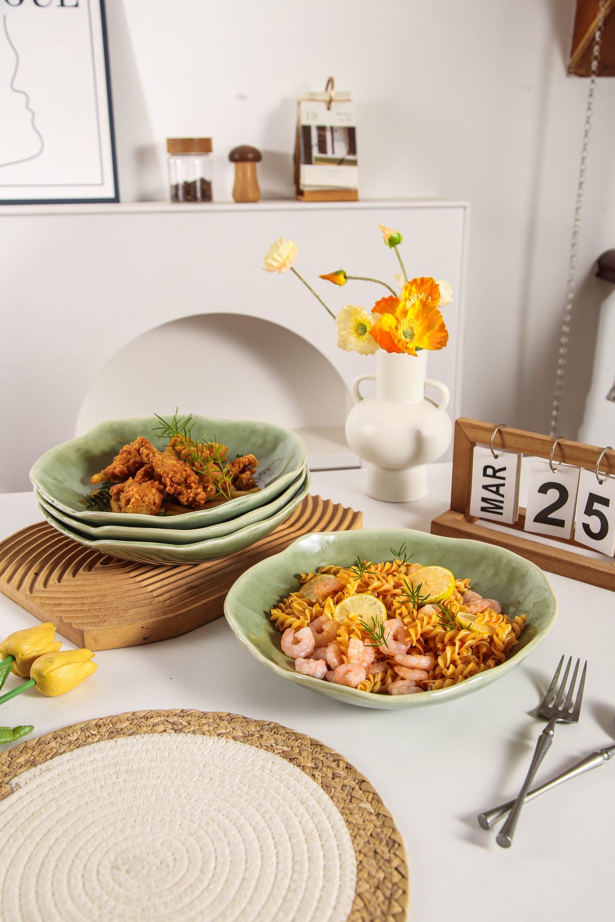 Royal Olive Organic Deep Plate Set