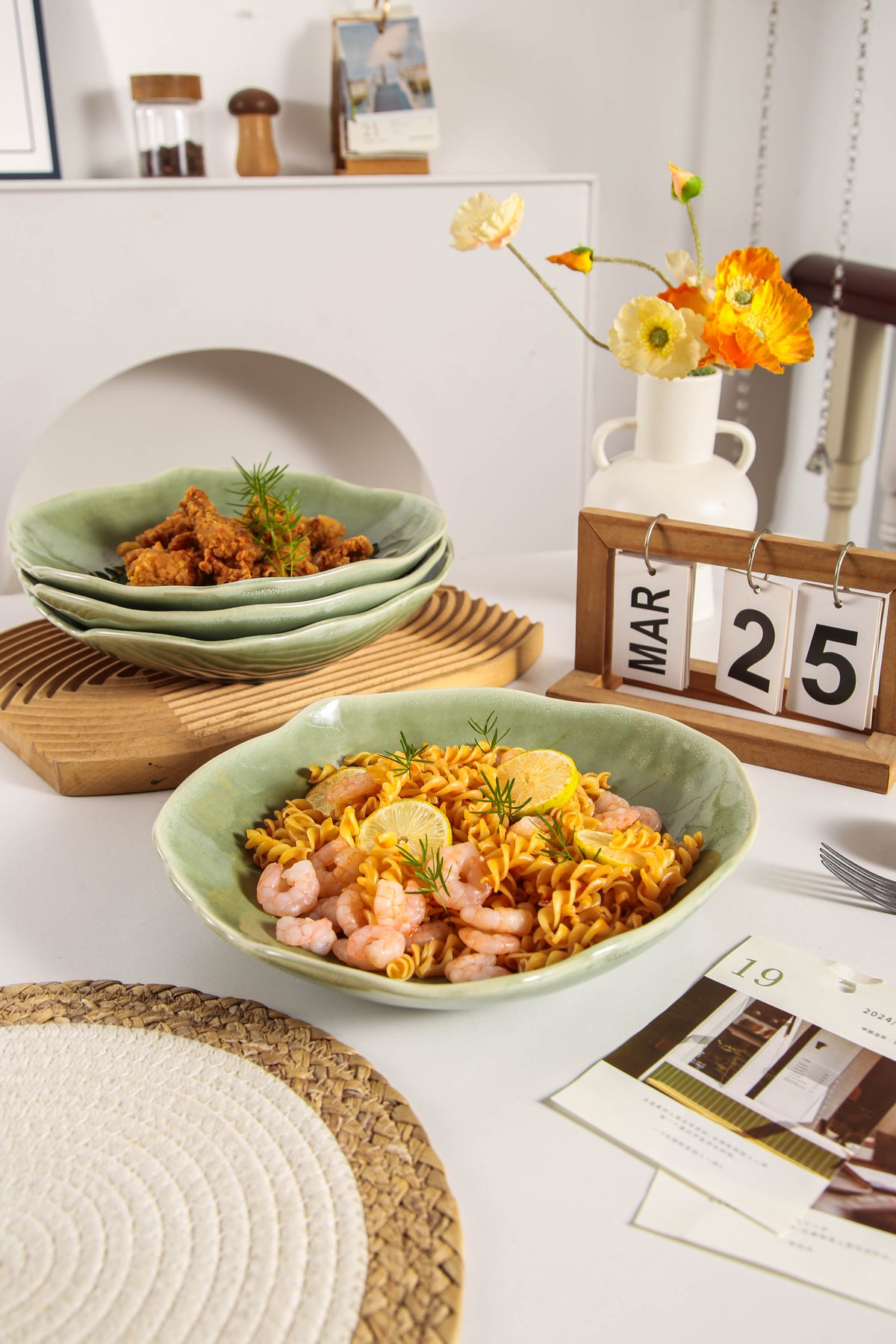Royal Olive Organic Deep Plate Set