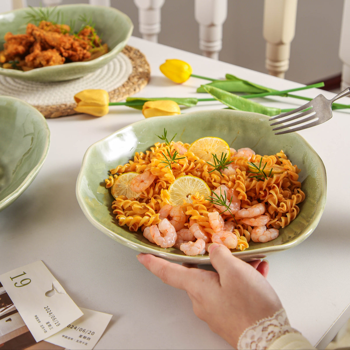 Royal Olive Organic Deep Plate Set