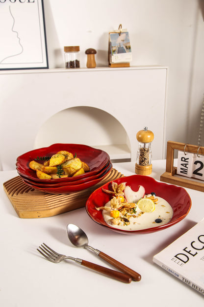 Garnet Rouge Organic Deep Plate Set