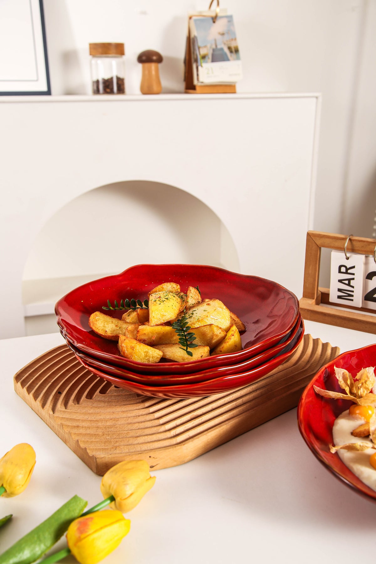 Garnet Rouge Organic Deep Plate Set