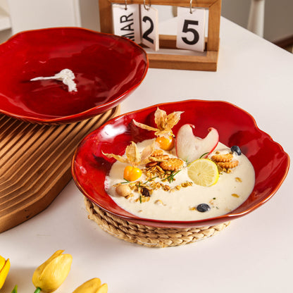Garnet Rouge Organic Deep Plate Set