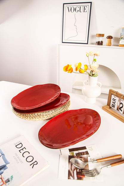 Garnet Rouge Organic Serving Platter Set
