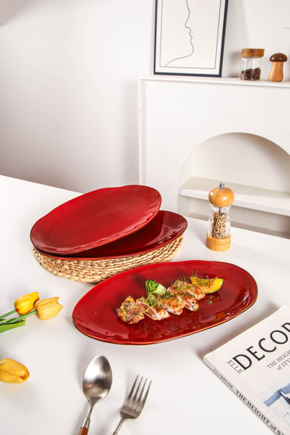 Garnet Rouge Organic Serving Platter Set