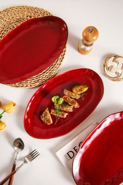 Garnet Rouge Organic Serving Platter Set