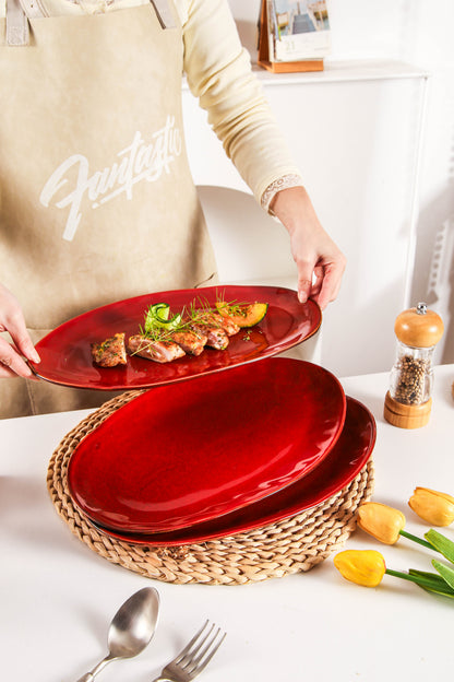 Garnet Rouge Organic Serving Platter Set