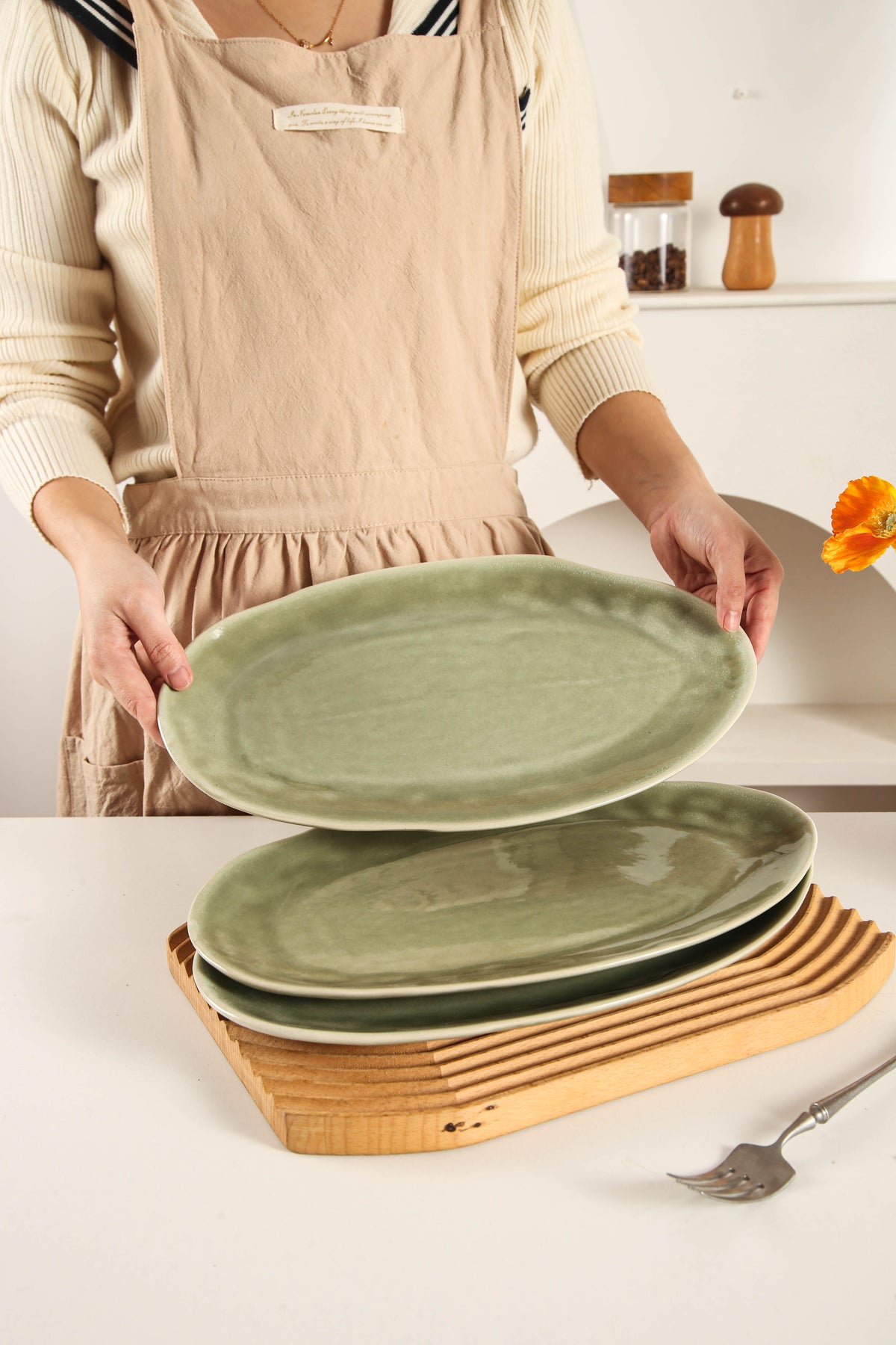 Royal Olive Organic Serving Platter Set