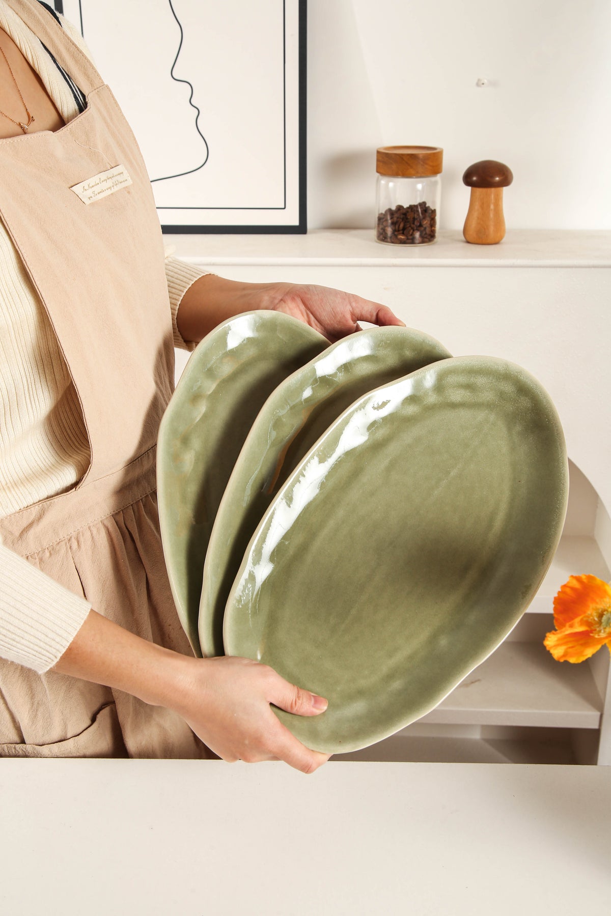 Royal Olive Organic Serving Platter Set