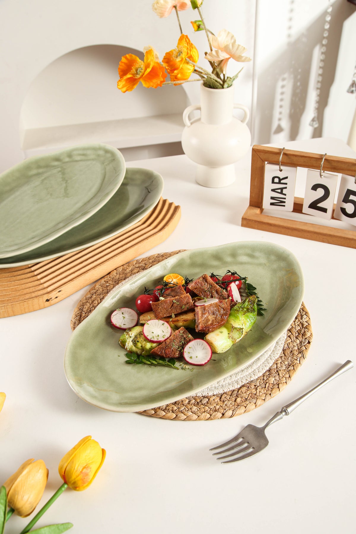 Royal Olive Organic Serving Platter Set