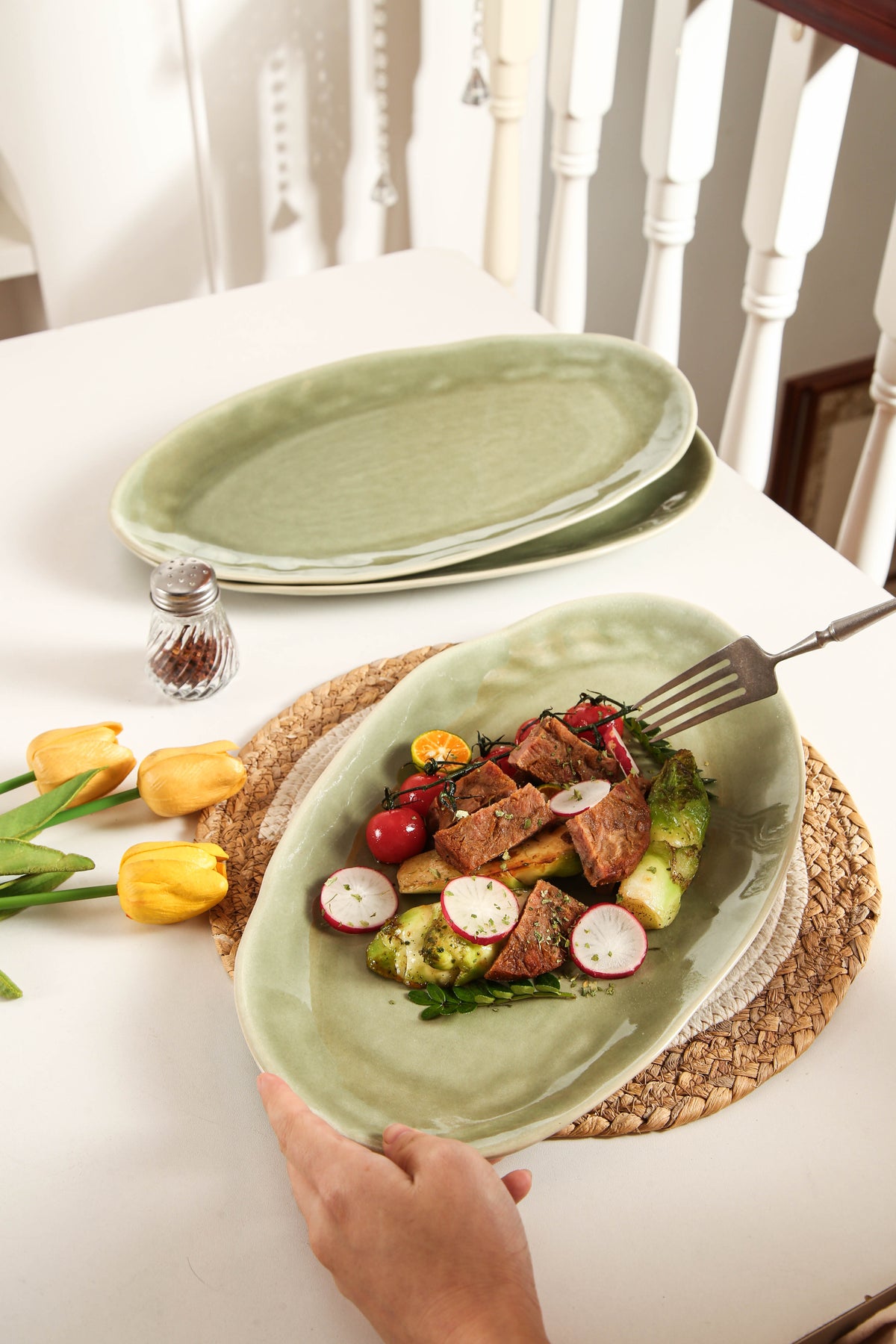 Royal Olive Organic Serving Platter Set