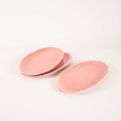 Rose Pink Organic Serving Platter Set