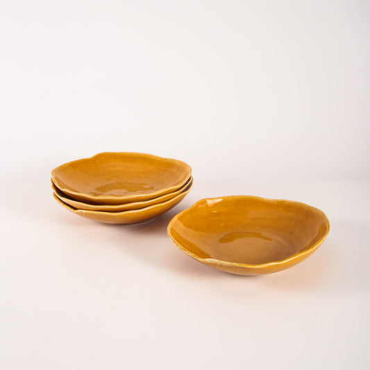 Golden Amber Organic Deep Plate Set