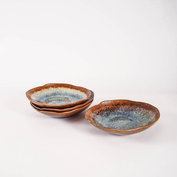 Espresso Stone Organic Deep Plate Set