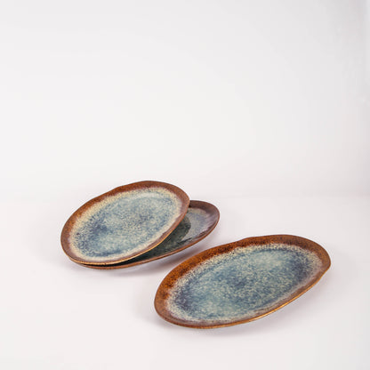 Espresso Stone Organic Serving Platter Set