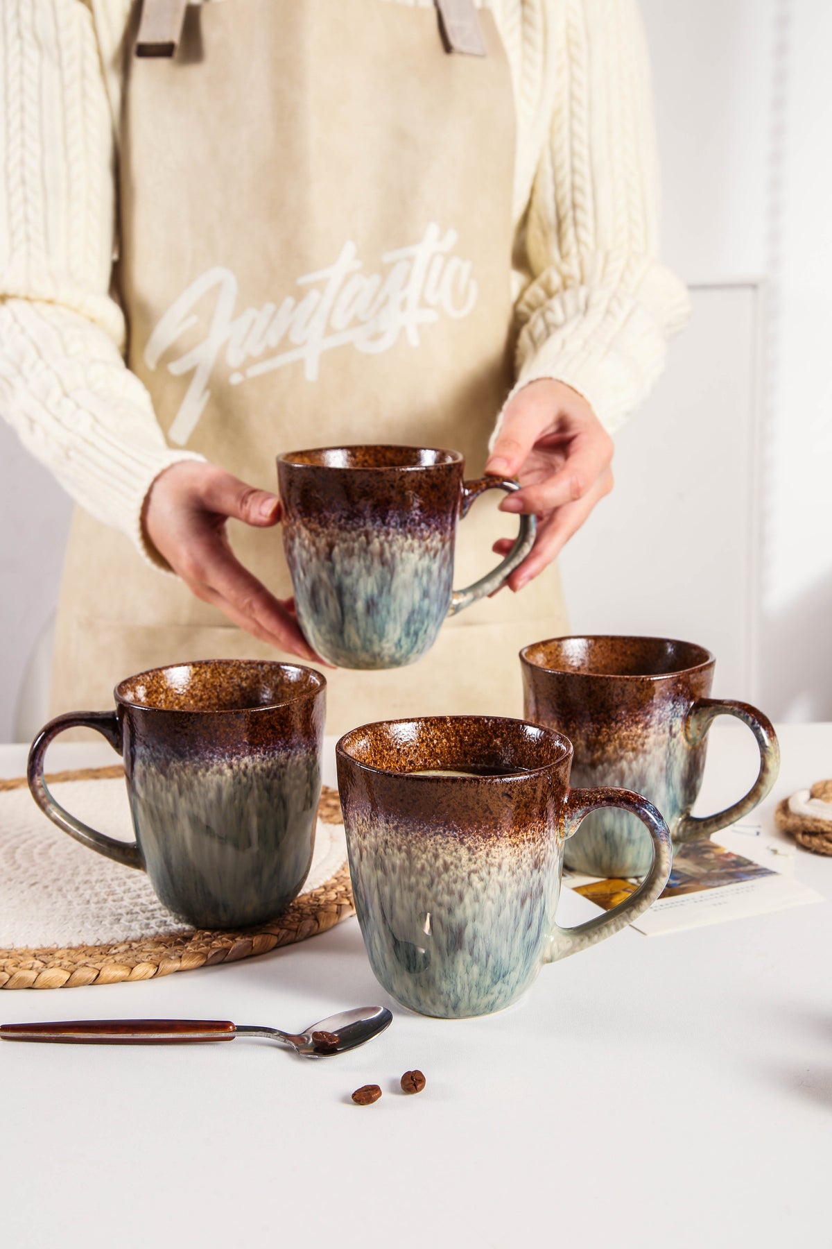 Espresso Stone Organic Mug Set