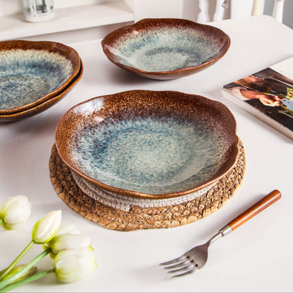 Espresso Stone Organic Deep Plate Set