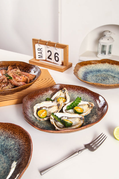 Espresso Stone Organic Deep Plate Set